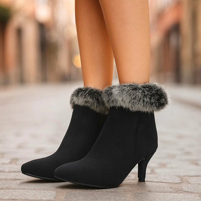 SHEENA SUEDE FUR BOOTS