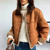Macy | Sheepskin Buttoned Jacket