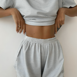 Amy | 2-piece split loungewear shorts