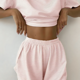 Amy | 2-piece split loungewear shorts