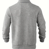 Oscar | Vintage Zip-Up Pullover with Geometric Design