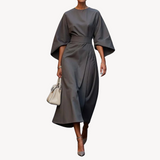 Macy | Women's Cotton Belted Midi Dress