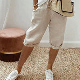 LYA | LIGHT COTTON-LINEN SHORTS