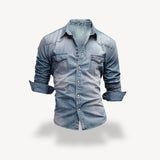 Trey | Denim Western Shirt