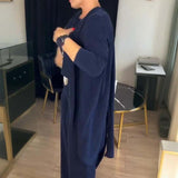Elegant Long Cardigan & Top & Pants 3-Piece Set