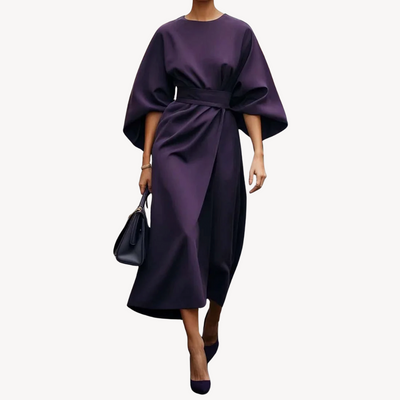 Macy | Women's Cotton Belted Midi Dress