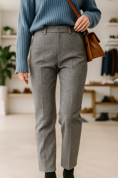Colette Wool Herringbone Pants