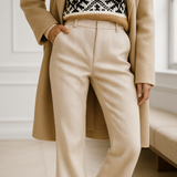 Colette Wool Herringbone Pants